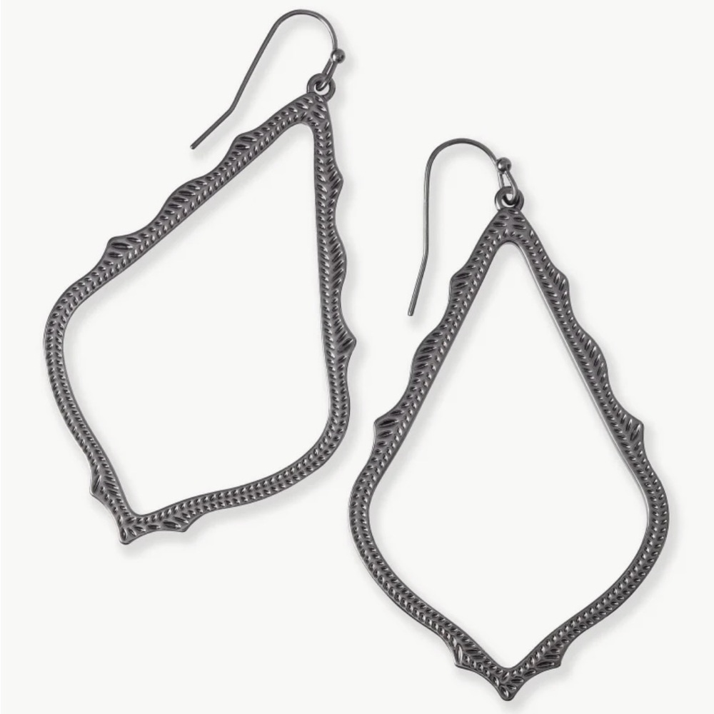 Kendra Scott Sophee Drop Gunmetal Earrings